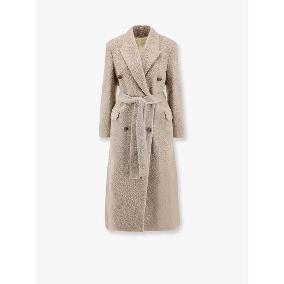 Golden Goose Deluxe Brand Women Wrinkled Virgin Wool Blend Coat